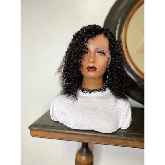 DEANNA18” CURLY NATURAL BLACK 13X4 LACE FRONT WIG